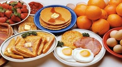 Menu diététique protéiné pour perdre du poids.