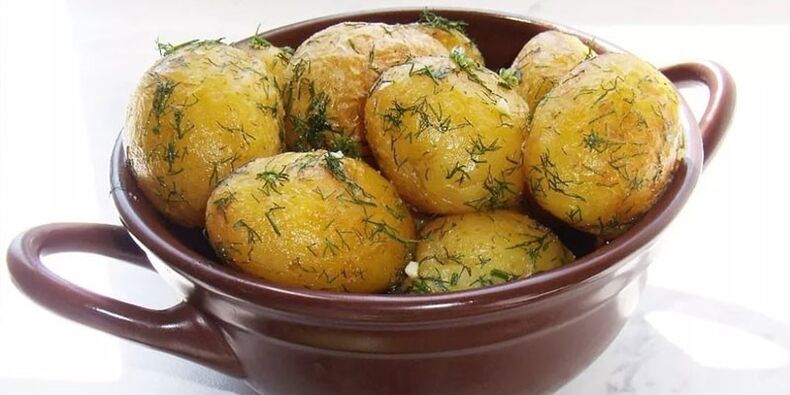 Pommes de terre au four aux herbes pour perdre du poids